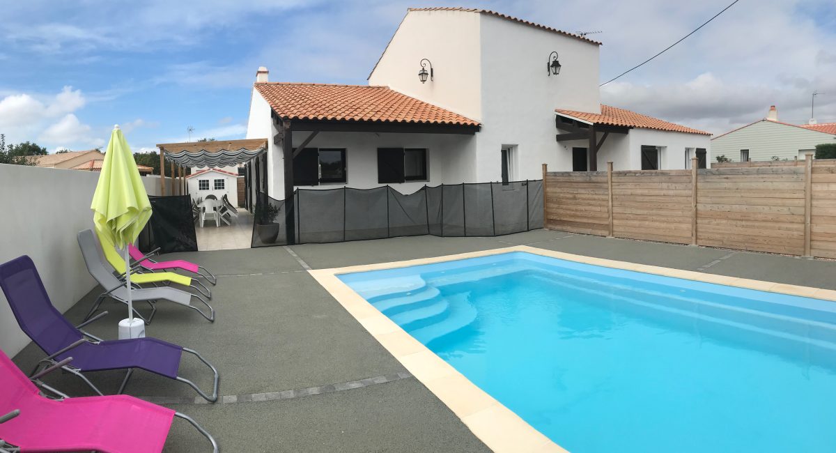 Gite Le Bernard Talmont Vendée Grand Littoral piscine extérieure